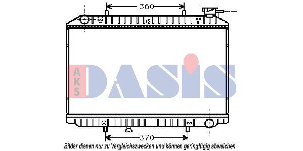 AKS DASIS radiatorius, variklio aušinimas 070260N